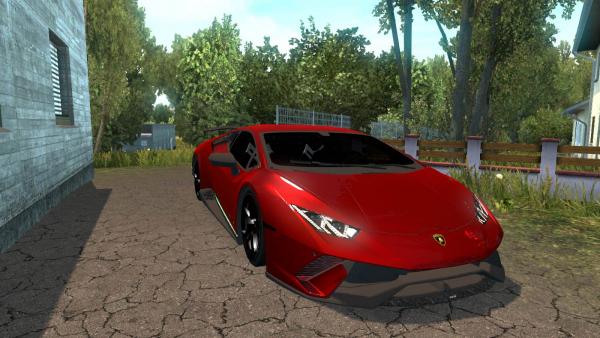 Мод элитного спорткара Lamborghini Huracan для ETS 2
